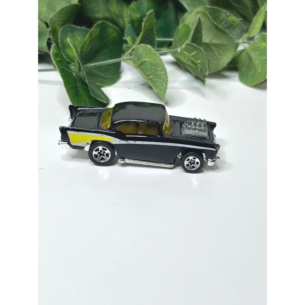 Hot Wheels 57 Chevy Car 1:64 Black Vintage Gasser Hot Rod